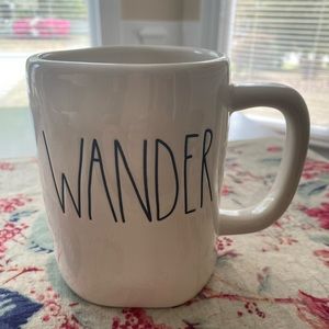 Rae Dunn “WANDER” ceramic coffee mug